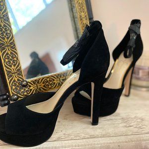 Jessica Simpson Beeya Platform Lux Kid Suede Heels
